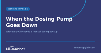 When the Dosing Pump Goes Down: Why Every OTP Needs a Manual Backup