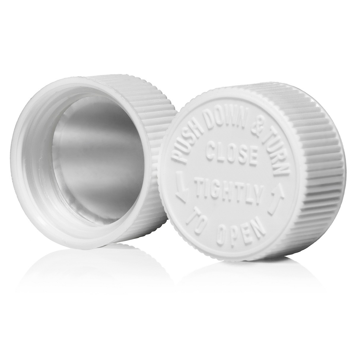 28-400 child-resistant closure with foil induction seal