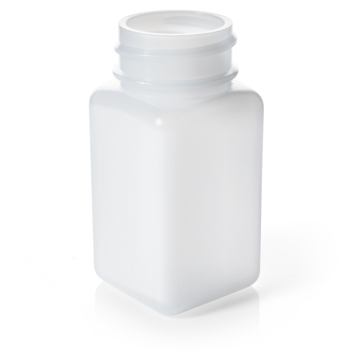45cc square natural HDPE packer bottle