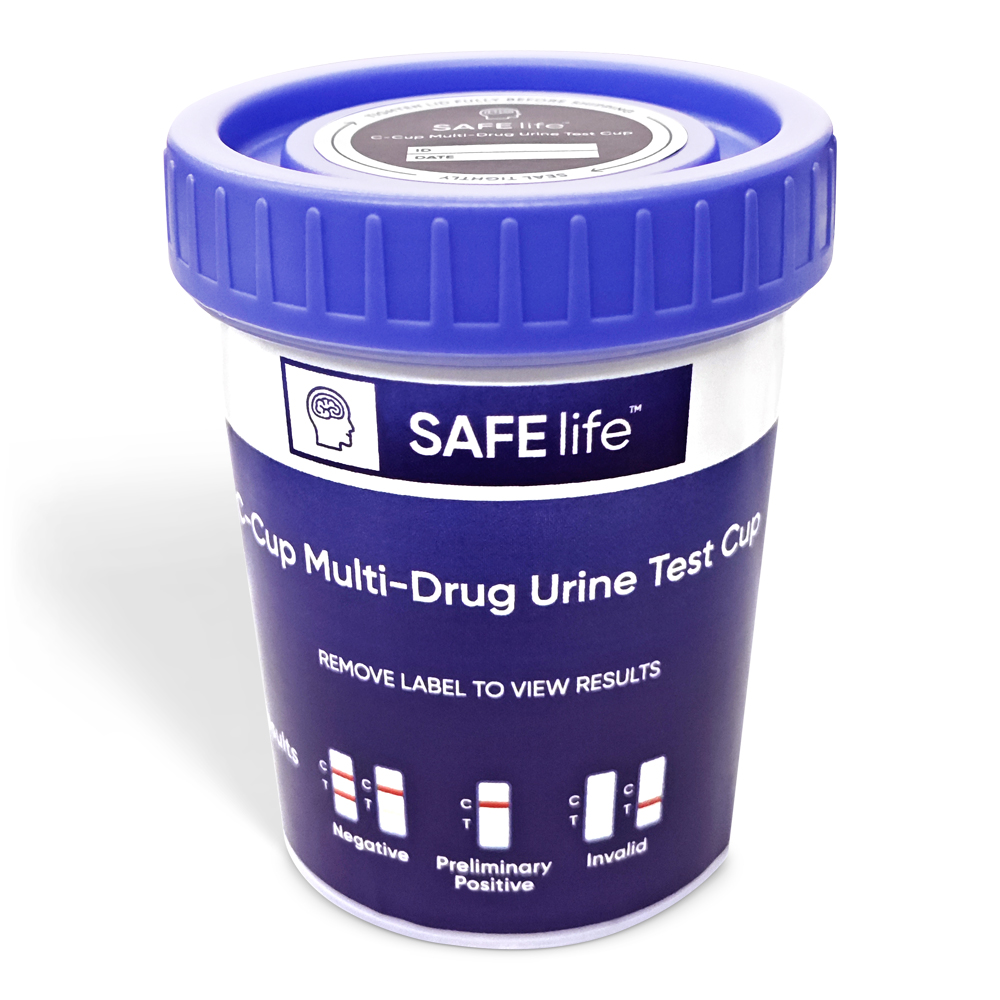 SAFElife C-Cup compact urine drug test cup