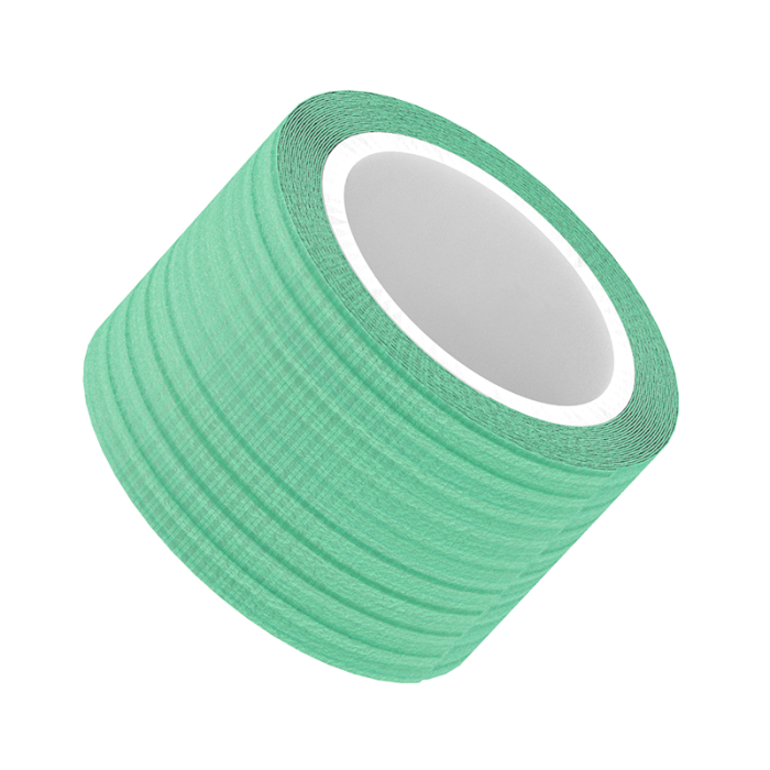 Self-Adherent Wrap, Green, 1 in x 5 yd, Contains Latex, Case of 30, roll