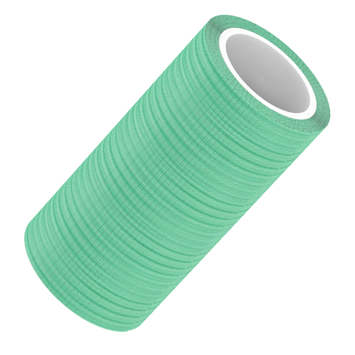 Self-Adherent Wrap, Green, 3 in x 5 yd, Contains Latex, Case of 24, roll
