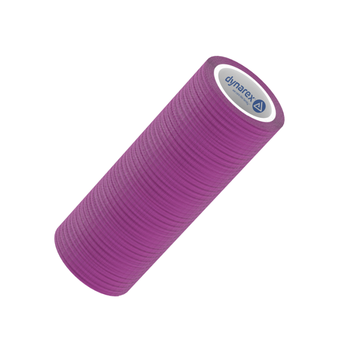 Self-Adherent Wrap, Purple, 4 in x 5 yd, Contains Latex, Case of 18, roll