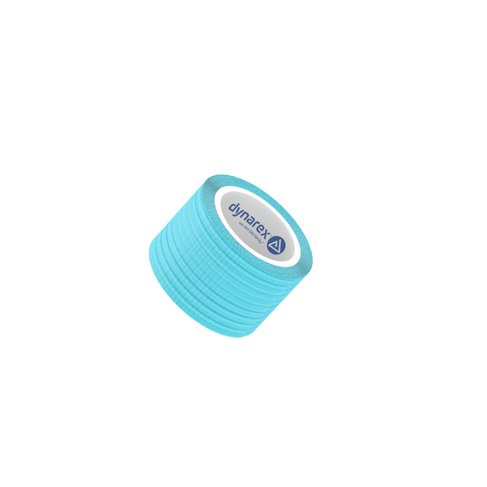 Self-Adherent Wrap, Light Blue, 1 in x 5 yd, Contains Latex, Case of 30, roll