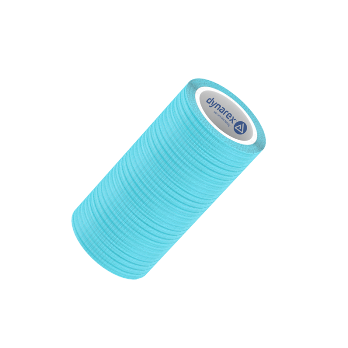 Self-Adherent Wrap, Light Blue, 3 in x 5 yd, Contains Latex, Case of 24, roll