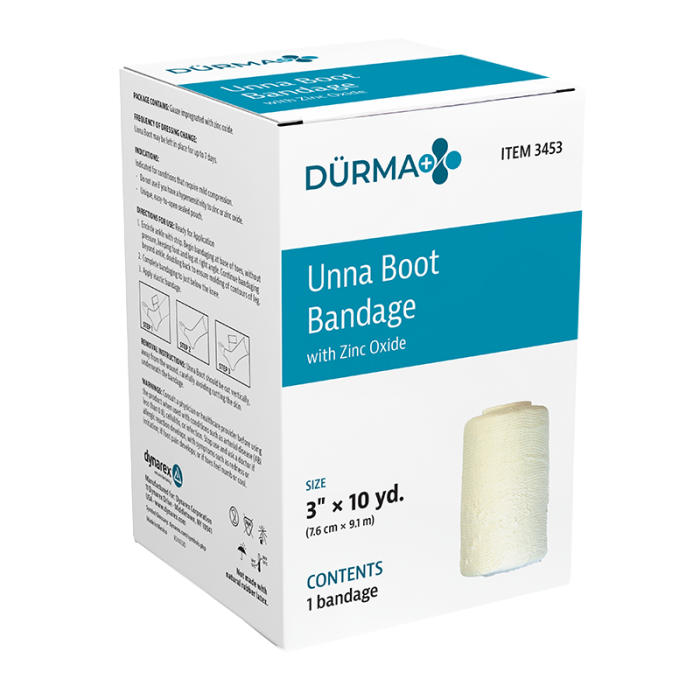 Unna Boot Bandage, 3 in x 10 yd, Case of 12, box