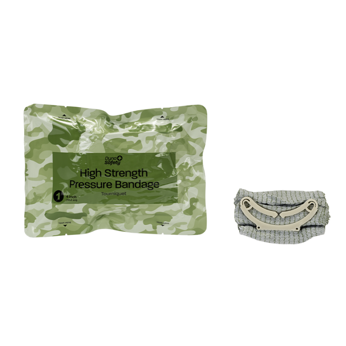 Emergency Pressure Bandage, Israeli Style, 4 in, Case of 100, wrapper and bandage