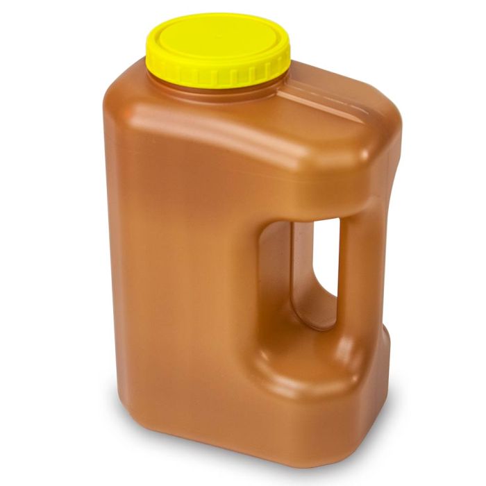 Globe Scientific 3L 24-Hour Urine Collection Container&#44; Screwcap&#44; Amber