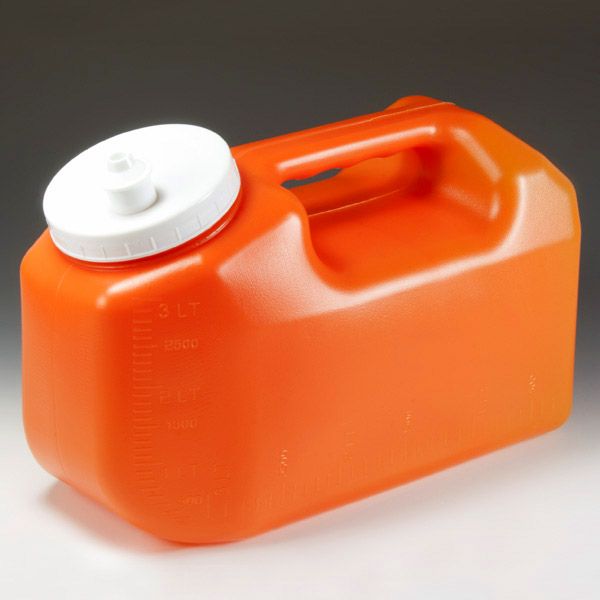 Globe Scientific 3L 24-Hour Urine Collection Container with Pour Spout