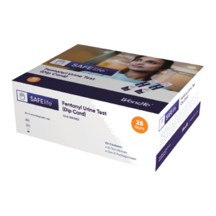 SAFElife Fentanyl Urine Test (Dip Card), 25 tests