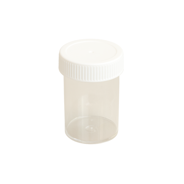 60mL Specimen Container, Non-Sterile, angle