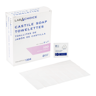 Castile Soap Towelettes for Clean-Catch Urine Collection, inner pack