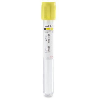 Globe Scientific Urine Collection Vacuum Tube, 13×100mm, 6.5mL