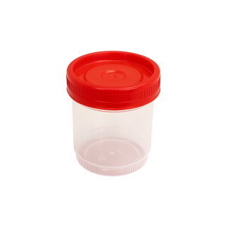 90mL Specimen Container, Sterile, angle