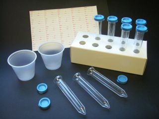 Globe Scientific Uri-Pak Urine Collection Kit, Blue Snap Cap