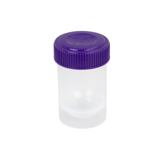 40mL Specimen Container, Non-Sterile, angle