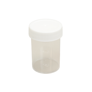 60mL Specimen Container, Sterile, angle