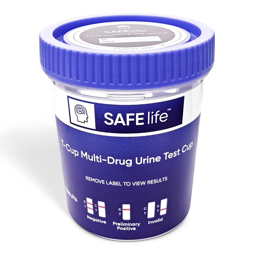 SAFElife T-Cup multi-drug urine test cup
